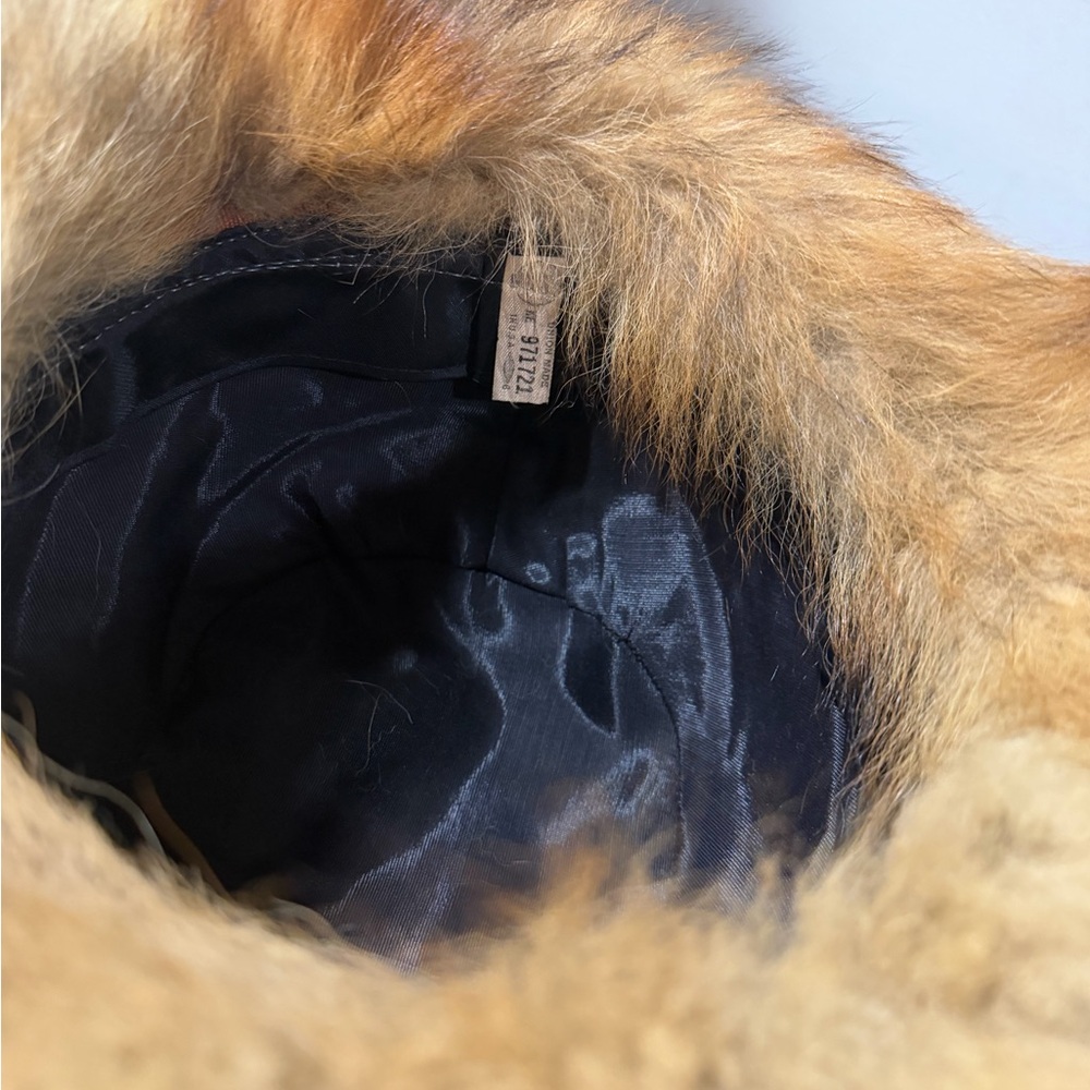 Red fox fur scarf & fox hat luxurious long hair Cossack hat new gold fox scarf - Picture 7 of 16